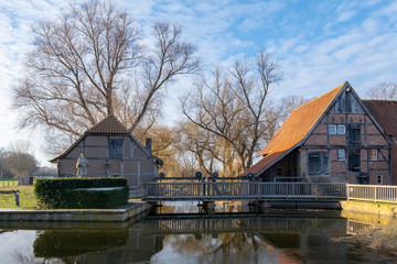Obraz premium Fürstbischöfliche Kornwassermühle zu Nienborg.