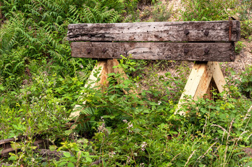 Fototapeta premium Prellbock am Gleisende 