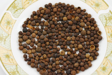 pepper on a white background