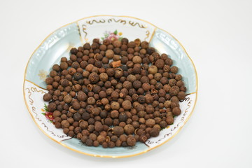 pepper on a white background