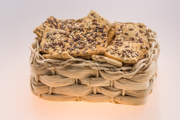 Obraz premium cookies with poppy seeds and sesame seeds 