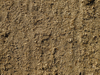 The structure of sawdust in a sunny day