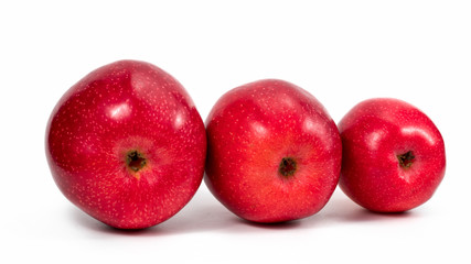 Red apple isolated on white background cutout