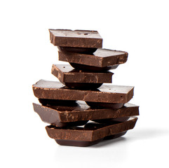 Dark chocolate stack
