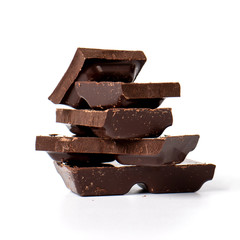 Dark chocolate stack