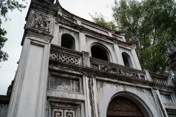 Obraz premium Temple of Literature in Hanoi city, Vietnam. Van Mieu
