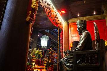 Temple of Literature in Hanoi city, Vietnam. Van Mieu