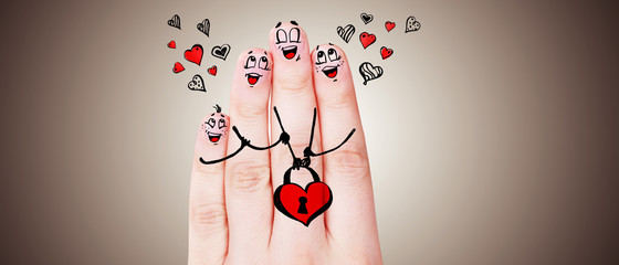 Finger Familie Konzept