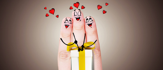 Finger Familie Konzept