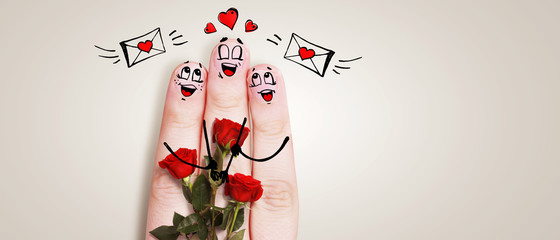 Finger Familie Konzept