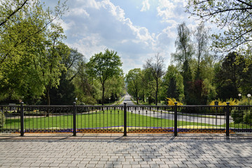public park near to the famous opera house of Richard Wagner in Bayreuth, but it is not part of it