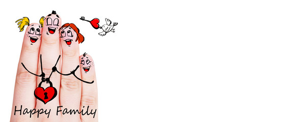 Finger Familie Konzept