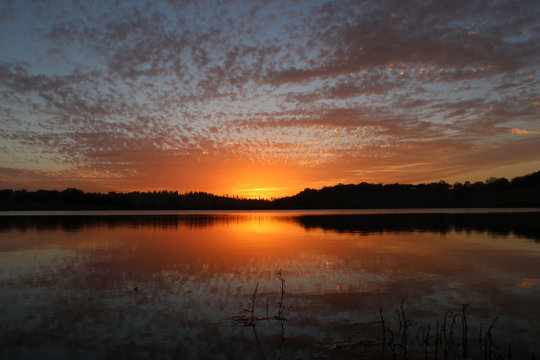 Sunset Over The Lake , Palestine 