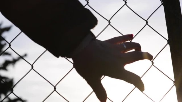 Hand on grid