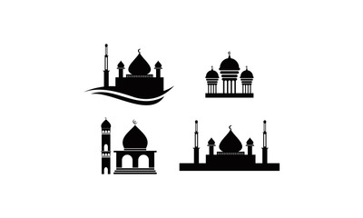 mosque set template illustration