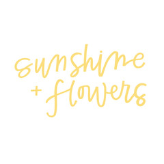 Obraz na płótnie Canvas Sunshine and Flowers