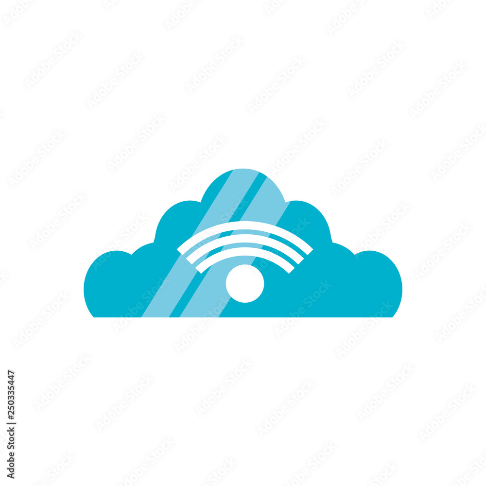 Poster cloud computing with wifi signal