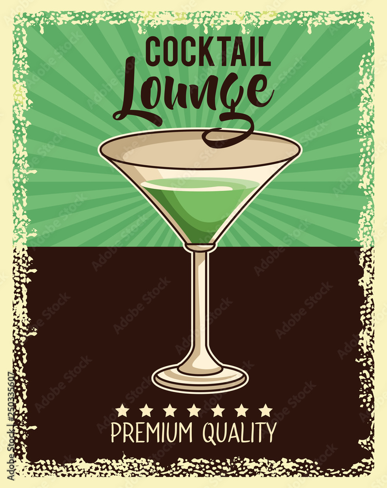 Canvas Prints vintage drink poster