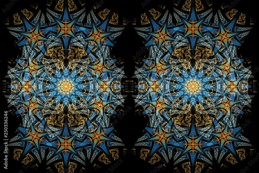 Poster computer generated artistic fractal patterns artwork background