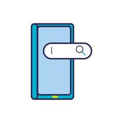 smartphone device with browser bar