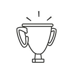 trophy award cup isolated icon