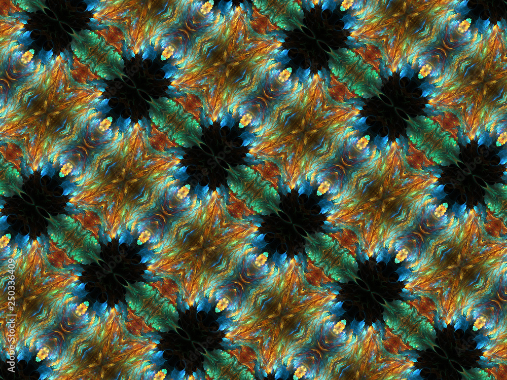 Poster artistic abstract computer generated colorful fractals pattern artwork background