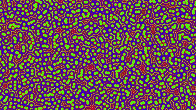 Green Bubble Cells Brownian Motion Background Loop 2