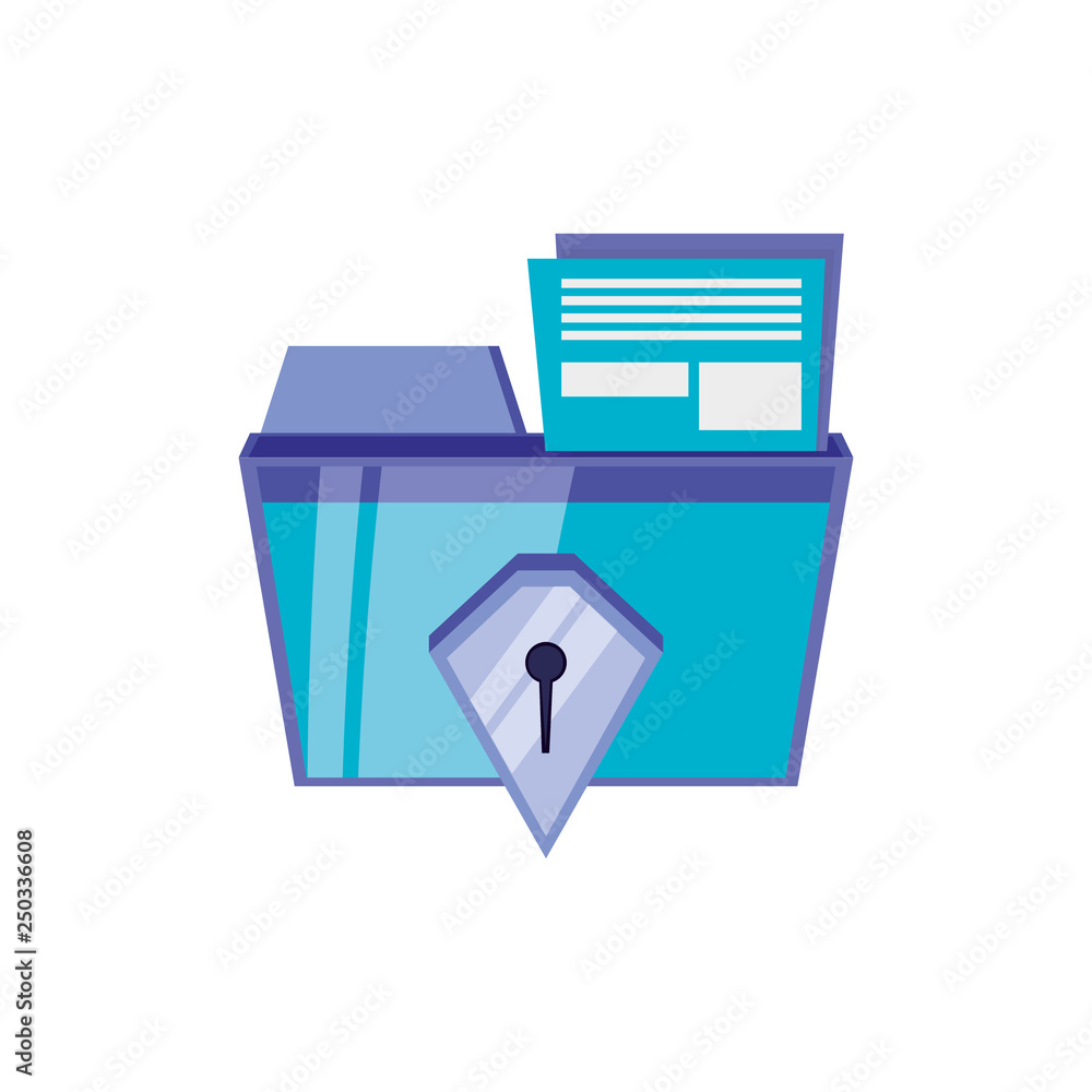Poster file folder with security shield
