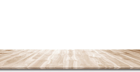 Wooden floor isolated on a white