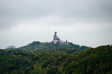 Fototapeta na wymiar Big Buddha Statue in Hong Kong