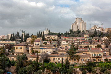 Fototapeta premium Yemin Moshe Neighborhood - Jerusalem