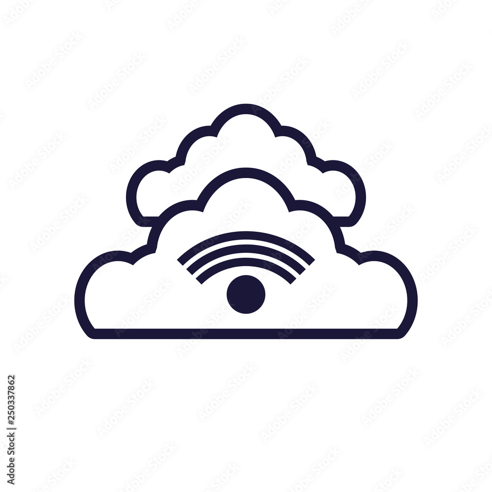 Poster clouds computing with wifi signal