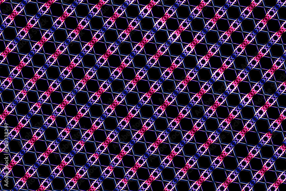 Poster artistic abstract smooth beautiful computer generated multicolored unique fractal pattern artwork.