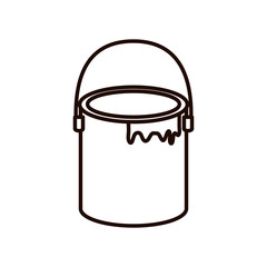 paint pot isolated icon
