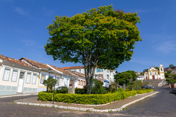 Fototapeta Praça Barão de Itambé em São João del Rey, Minas Gerais, Brasil obraz
