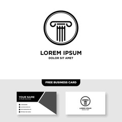 Law Firm Logo - Vector, Free Bussines Card Mockup