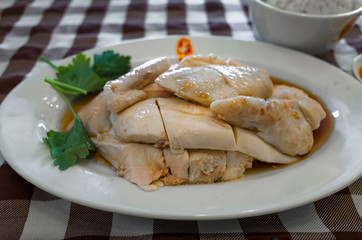Chicken and Rice, a boiled meat dish that's iconic in Singapore
