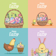 Happy easter cards collection