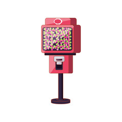 vending machine of candies isolated icon