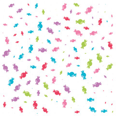 sweet candies pattern background