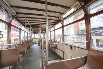 second floor of the tram hong kong  Feb 2019