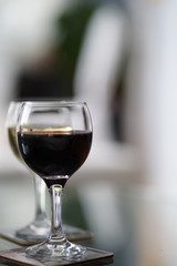 glass of red wine