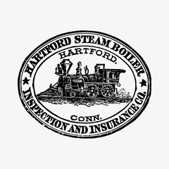 Steam engine train stamp design