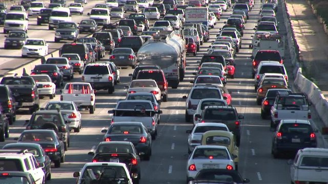View of Freeway in Los Angeles United States