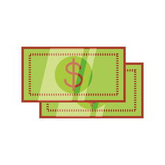 bills dollar money isolated icon