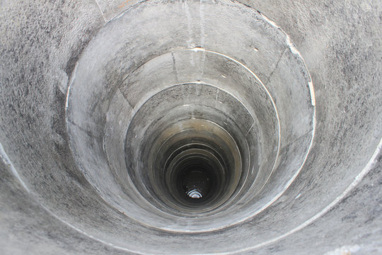 Water Well Drilling, holes boring in ground with drilling rig machine