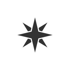 Compass icon design template vector isolated