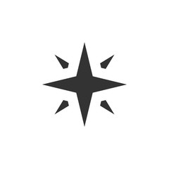 Compass icon design template vector isolated