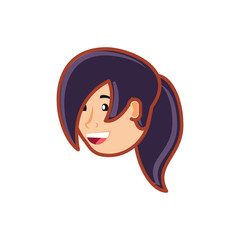 head young woman avatar character