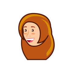 head young woman avatar character